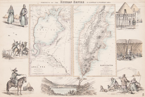 Portions of the Russian Empire in Eastern & Western Asia
The Aral Sea / Kamtchatka  1860